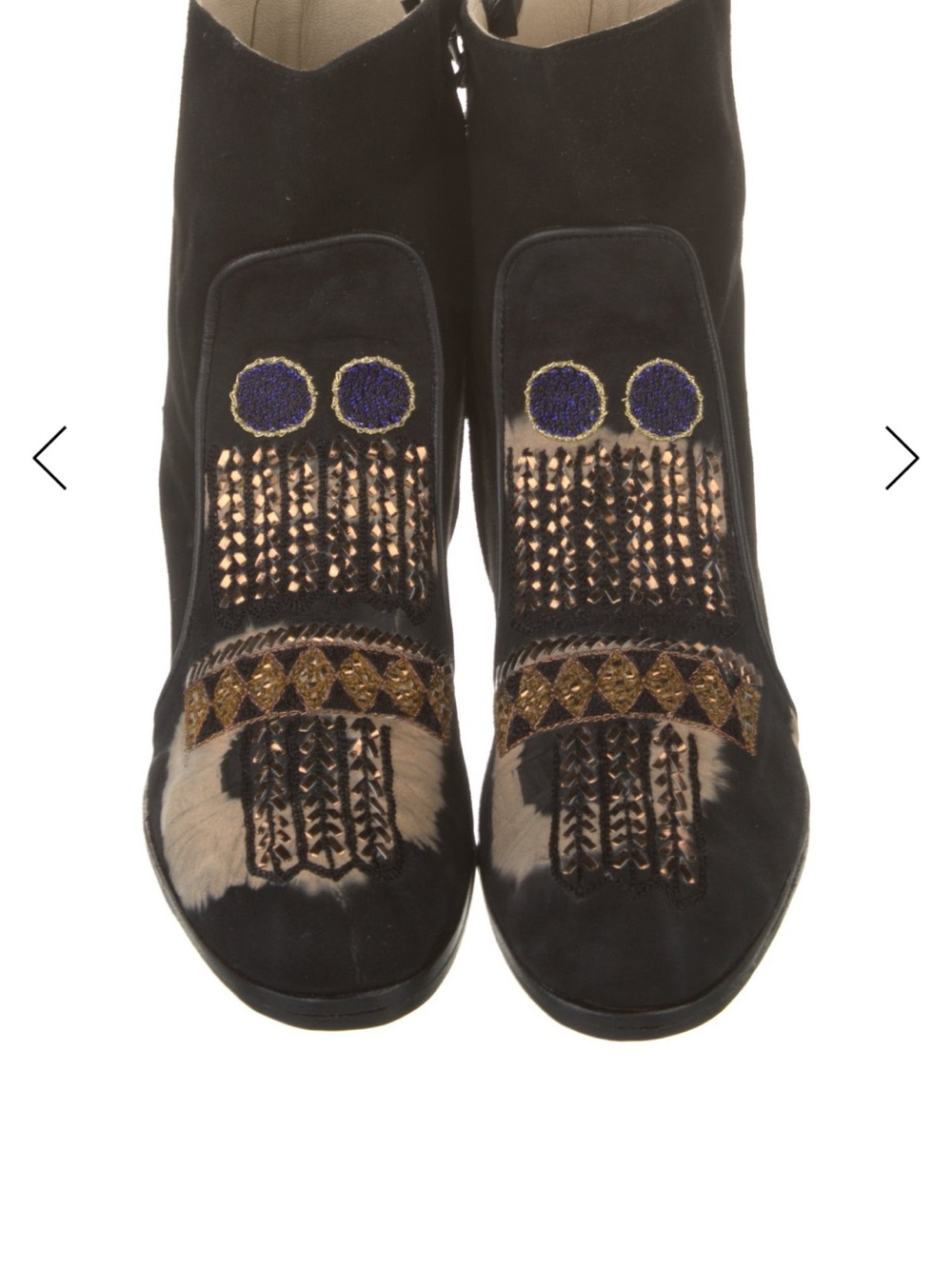 NIB meher kakalia Black Embellished Women's Ankle Boot - Picture 2 of 4